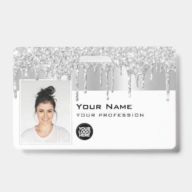 Benutzerdefiniertes Foto für Mitarbeiter, Bar Code Ausweis (Vorderseite)