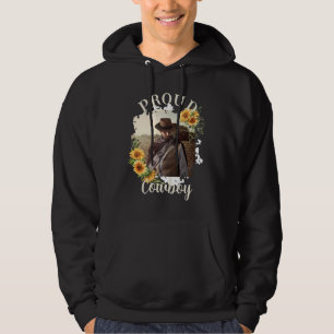 Benutzerdefiniertes Foto für Pferdefüße Text Sonne Hoodie