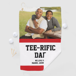 Benutzerdefiniertes Foto für T-Shirt-Rific Vater Golfhandtuch