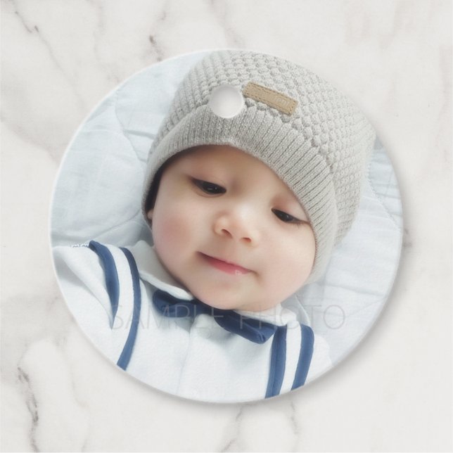 Benutzerdefiniertes Foto Geschenkanhänger (Vorderseite)