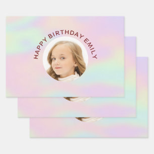 Benutzerdefiniertes Foto Geschenkpapier Set