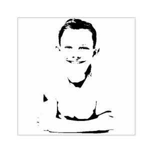 Benutzerdefiniertes Foto (Gesichtspunkt) Gummistempel