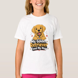 Benutzerdefiniertes Foto Golden Retriever Hat Mein T-Shirt