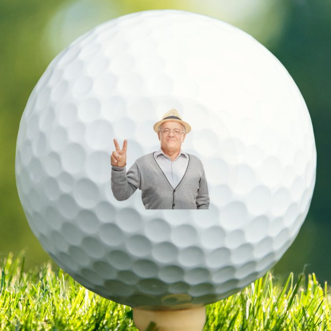 Benutzerdefiniertes Foto Golfball (Create your own golf ball with your photo – fun, personalized gift for golfers and tournaments.)