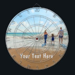 Benutzerdefiniertes Foto-Grafikboard mit Text Dartscheibe<br><div class="desc">Benutzerdefiniertes Foto- und Textboard - Einzigartiges Design - Personalisierte Familie / Freunde oder Persönliches Dartboard Geschenk - Text und Foto hinzufügen - Umgestalten und verschieben Sie Elemente mit dem Anpassungs-Tool ! Wählen Sie Schriftart / Größe / Farbe! Viel Glück - Seien Sie glücklich :)</div>