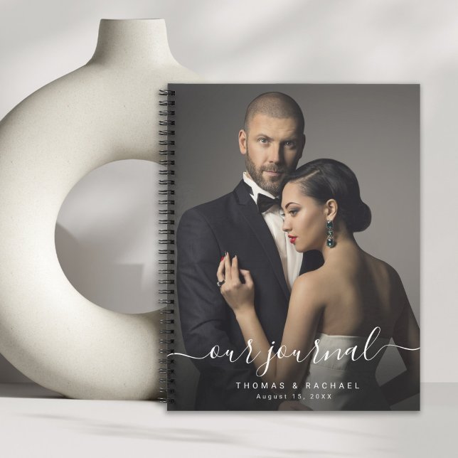 Benutzerdefiniertes Foto-Handle und Ehefrau-Journa Notizbuch (A lovely gift idea for the bride and groom to journal their life together.)