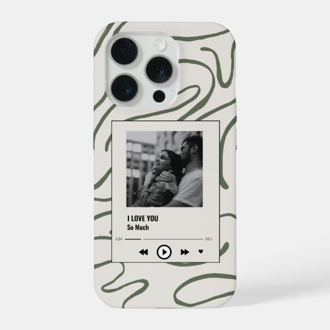 Benutzerdefiniertes Foto Handy Fall I Liebe Sie Ge iPhone Hülle (Rückseite)