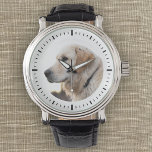Benutzerdefiniertes Foto Haustier Minimalistisch M Armbanduhr<br><div class="desc">Eine wunderbare Erinnerung an einen geliebten Hund: Diese moderne,  minimalistische Uhr des Fotos ist ein großartiges Geschenk für jeden Liebhaber von Haustieren. Ein süßer Sake für die nächsten Jahre.</div>