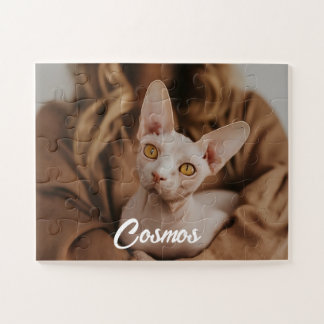 Benutzerdefiniertes Foto Haustier Sphynx-Katze bes Puzzle