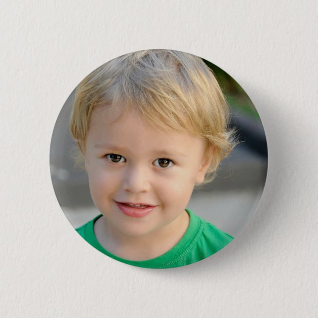 Benutzerdefiniertes Foto hinzufügen Personalisiert Button (Vorderseite)