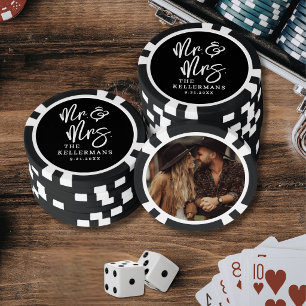 Benutzerdefiniertes Foto Hochzeit Pokerchips