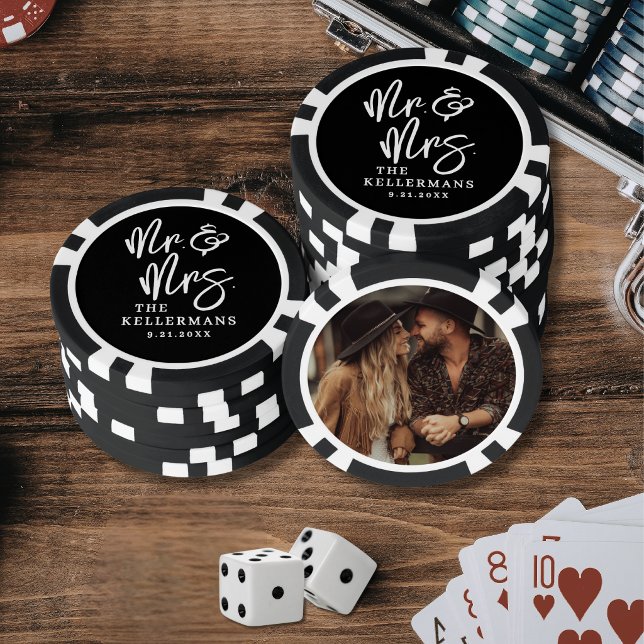 Benutzerdefiniertes Foto Hochzeit Pokerchips (Create Your Own Photo Wedding Poker Chips)