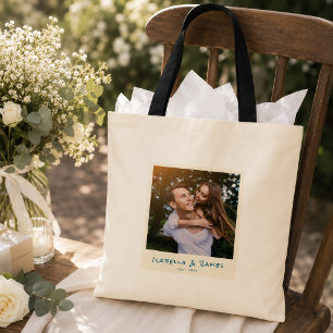 Benutzerdefiniertes Foto-Hochzeitsgeschenk Braut & Tragetasche