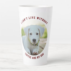 Benutzerdefiniertes Foto Hunde Latte Tasse