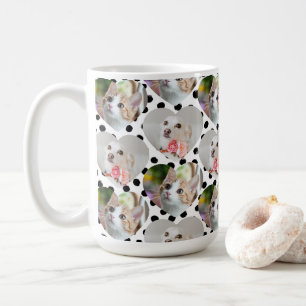 Benutzerdefiniertes Foto Hunde Mama Geschenk 2 Fot Kaffeetasse
