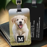 Benutzerdefiniertes Foto Hunde Welpen Personalisie Gepäckanhänger<br><div class="desc">Lassen Sie sich mit einer Touch von Persönlichkeit und einem Hauch von Launen auf Ihre Reisen verzaubern mit unserem modernen Foto Gepäckanhänger, der speziell für Hundefreunde konzipiert wurde. Egal, ob Sie auf einer Geschäftsreise abfliegen oder ein Urlaubsabenteuer unternehmen, dieses Gepäckanhänger sorgt dafür, dass Ihre Sachen sowohl identifizierbar als auch bezaubernd...</div>