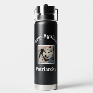 Benutzerdefiniertes Foto Hundemutter Feministische Trinkflasche