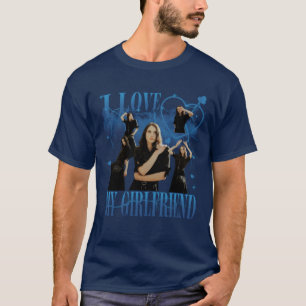 Benutzerdefiniertes Foto Ich Liebe Meine Freundin T-Shirt