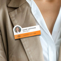 Benutzerdefiniertes Foto-ID-Logo Modern Orange Sim