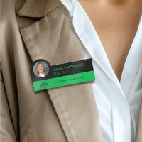 Benutzerdefiniertes Foto-ID-Logo Moderner Grüner S