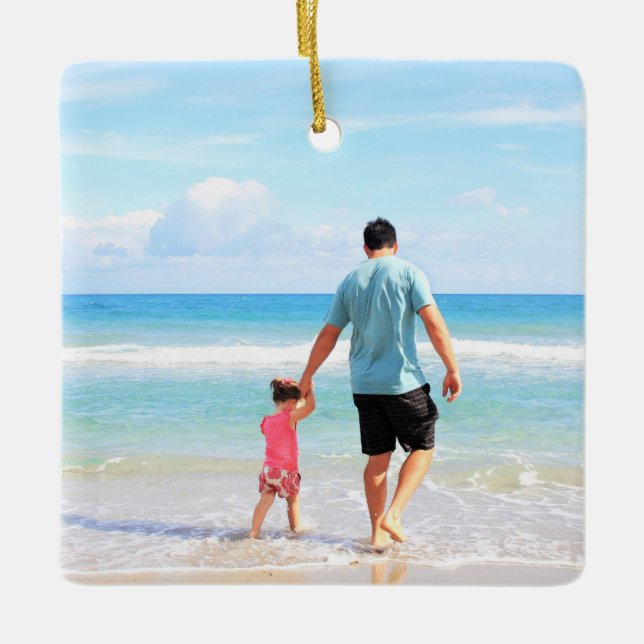 Benutzerdefiniertes Foto Ihr eigenes Design Bester Keramikornament (Vorderseite)