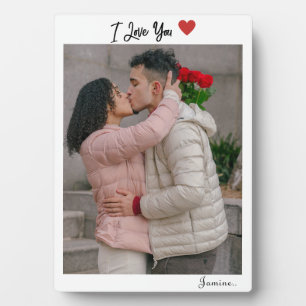 Benutzerdefiniertes Foto in der Liebe Fotoplatte