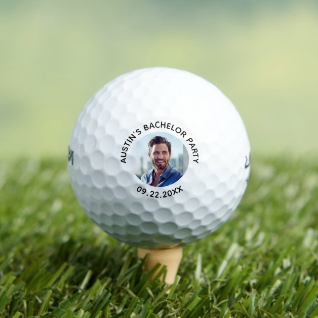 Benutzerdefiniertes Foto-Junggesellenabschied Pers Golfball (Insitu T-Shirt)