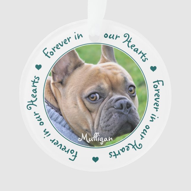 Benutzerdefiniertes Foto Keepake Pet Memorial Ornament (Vorderseite)