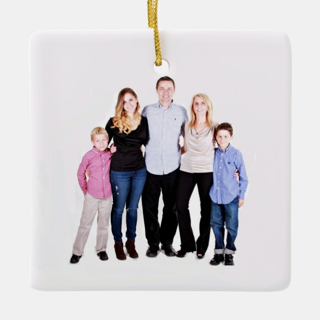 Benutzerdefiniertes Foto Keramikornament (Vorderseite)