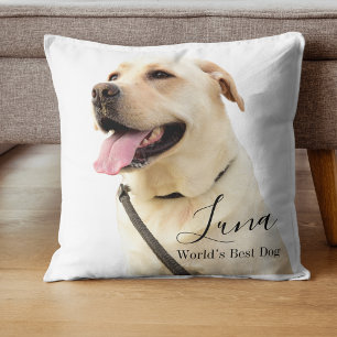 Benutzerdefiniertes Foto Labrador Retriever Person Kissen