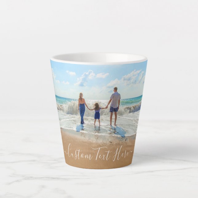 Benutzerdefiniertes Foto Latte Tasse mit Ihren Fot (Vorderseite)