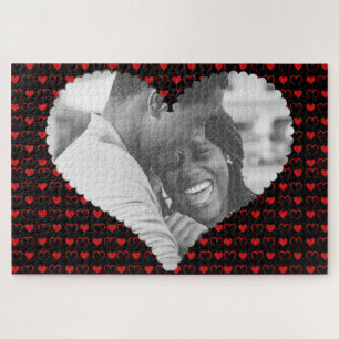Benutzerdefiniertes Foto-Liebe-Valentinstag-Puzzle Puzzle