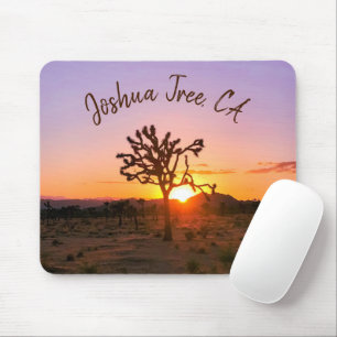 Benutzerdefiniertes Foto Lila Orange Sunset Joshua Mousepad
