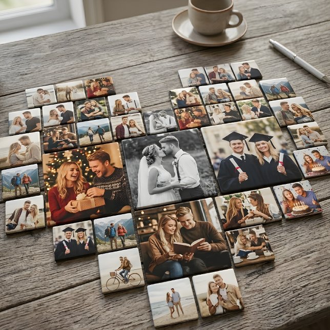 Benutzerdefiniertes Foto Magnet für Kühlschrank, F (Personalized photo magnets | Wedding Birthday Graduation Party Memories Keepsake Gift)