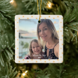 Benutzerdefiniertes Foto | Mama und ich Geschenk | Keramikornament