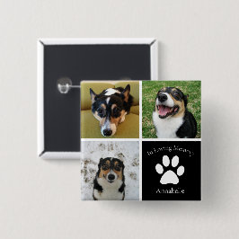 Benutzerdefiniertes Foto Memorial Collage Pet Keep Button