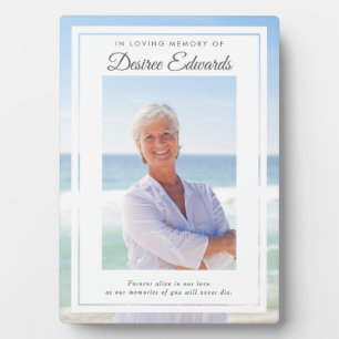 Benutzerdefiniertes Foto-Memorial für das Verliebe Fotoplatte