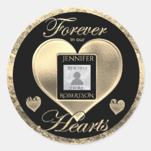 Benutzerdefiniertes Foto-Memorial für den liebende Runder Aufkleber