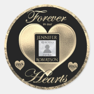 Benutzerdefiniertes Foto-Memorial in Love Memory S Runder Aufkleber