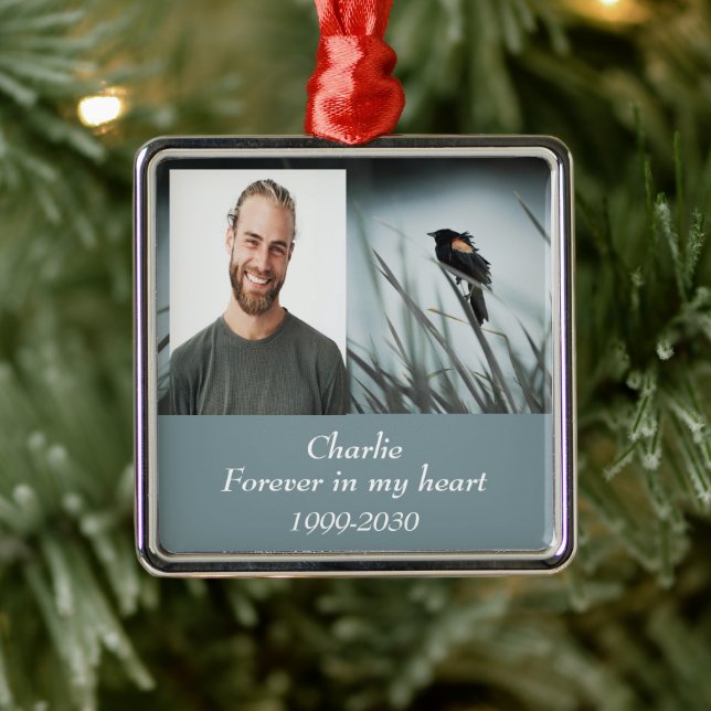 Benutzerdefiniertes Foto Memorial Keepake für imme Ornament Aus Metall (Baum)