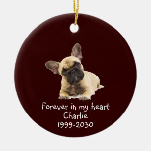 Benutzerdefiniertes Foto Memorial Keepake Pet Dog Keramik Ornament