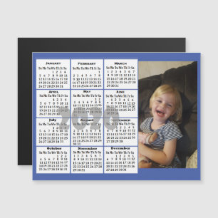Benutzerdefiniertes Foto Mini-Kalender Magneteinladung