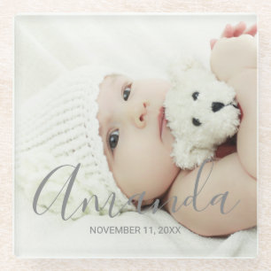 Benutzerdefiniertes Foto mit benutzerdefiniertem N Glasuntersetzer