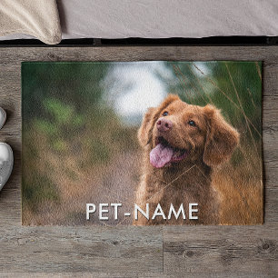 Benutzerdefiniertes Foto mit dem Namen Ihres Hunde Fußmatte
