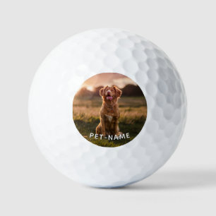 Benutzerdefiniertes Foto mit dem Namen Ihres Hunde Golfball