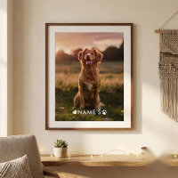 Benutzerdefiniertes Foto mit dem Namen Ihres Hunde