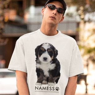 Benutzerdefiniertes Foto mit dem Namen Ihres Hunde T-Shirt