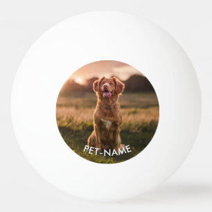 Benutzerdefiniertes Foto mit dem Namen Ihres Hunde Tischtennisball