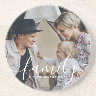Benutzerdefiniertes Foto mit individuelle Name Getränkeuntersetzer