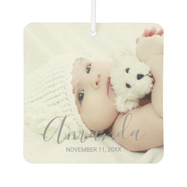 Benutzerdefiniertes Foto mit Individuelle Name und Autolufterfrischer (Vorderseite)